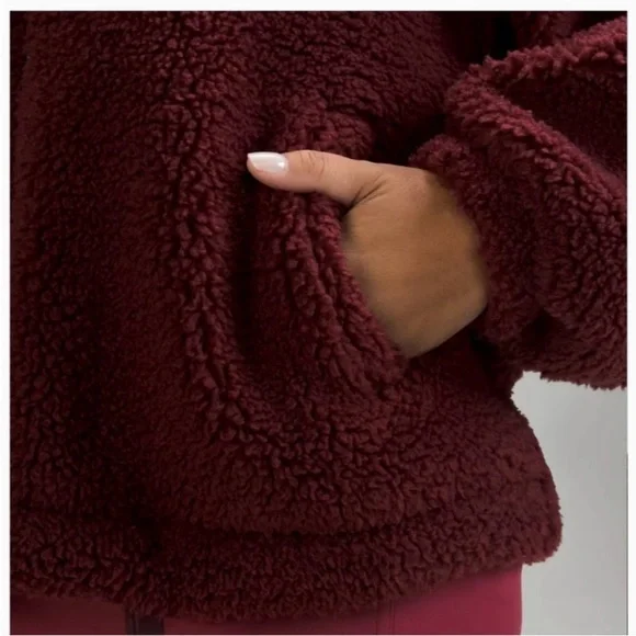 Lululemon Sherpa Cinchable Fleece Zip Up - Picture 4 of 9